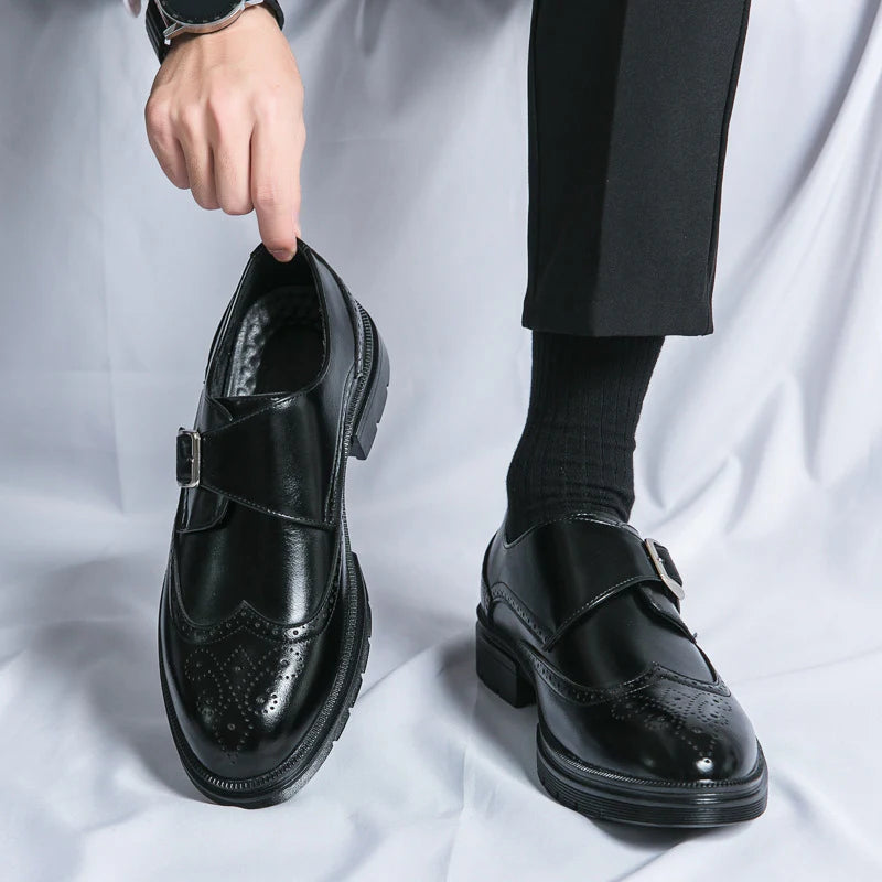 ZENOVA | Lucan Buckle Loafers