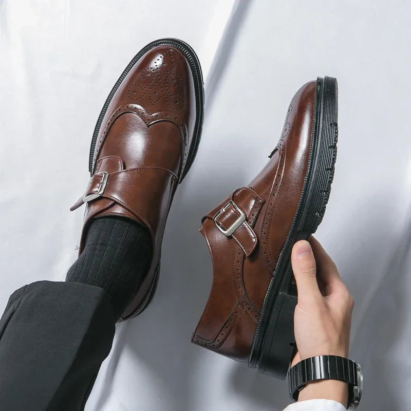 ZENOVA | Lucan Buckle Loafers