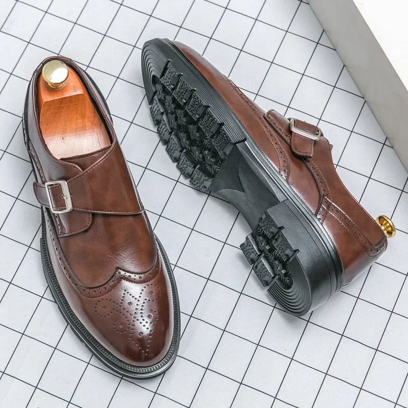 ZENOVA | Lucan Buckle Loafers
