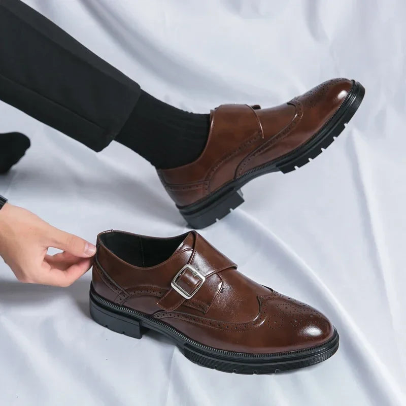 ZENOVA | Lucan Buckle Loafers