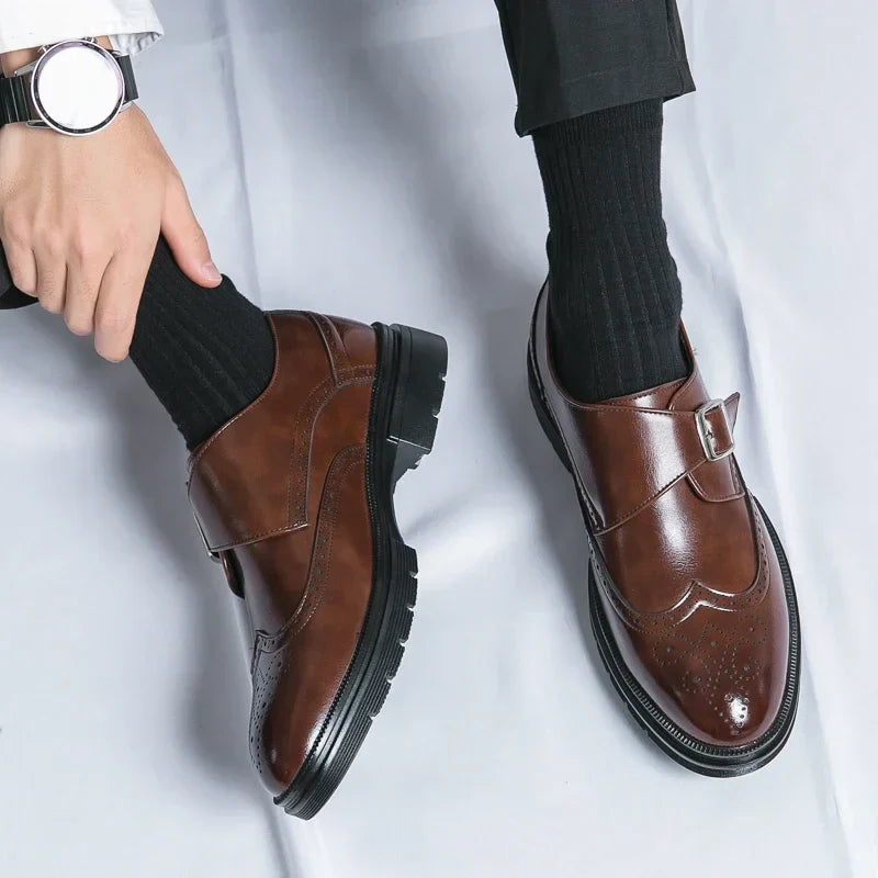 ZENOVA | Lucan Buckle Loafers